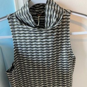 Sleeveless free people turtleneck blouse